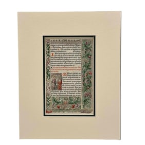 Annunciation of the Virgin Leaf from a Book of Hours - Pairs c. 1500