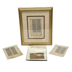 Group of Antique Manuscript and Fragments