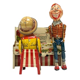 Unique Art Howdy Doody & Bob Smith at Piano Tin Toy