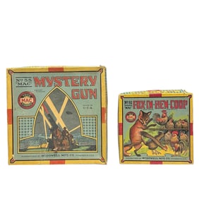 McDowell Mfg. MAC No. 55 / 81  MYSTERY GUN  and FOX IN HEN COOP Games