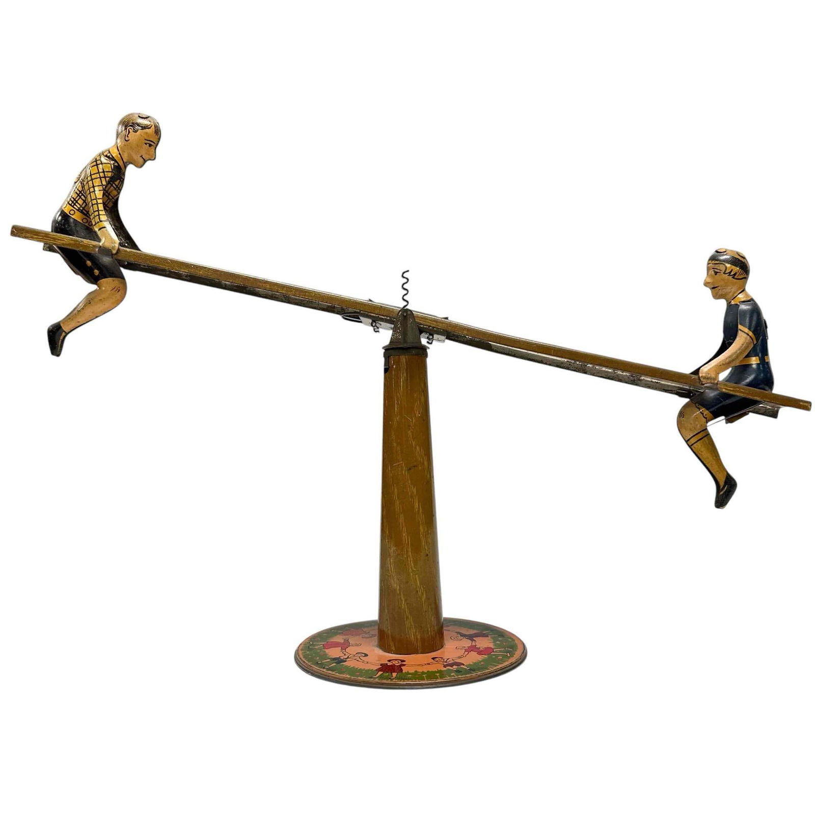 Buffalo Toys Mechanical SeeSaw Tin Litho Toy (1 of 20)