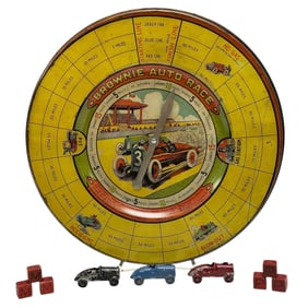 JEANNETTE TOY CO. Brownie Auto Race w Dice and Cars