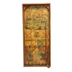 19th Century BAGATELLE Wood and Litho Game