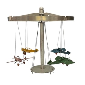 Large 1930's Art Deco Airplane Carousel
