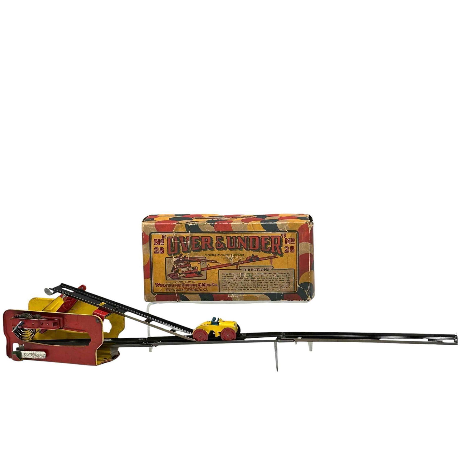 WOLVERINE no. 28 OVER & UNDER Pressed Tin Toy w Box (1 of 17)