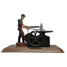 Vintage Fleischmann Steam Engine Blacksmith Toy