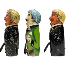 Three (3) German Tin Gentleman Sparklers