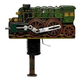 German Locomotive Tin Litho Penny Toy Sparkler