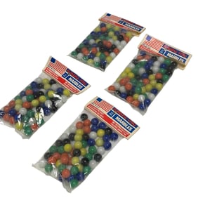 Four Packs of Gladding-Vitro Agate Marbles