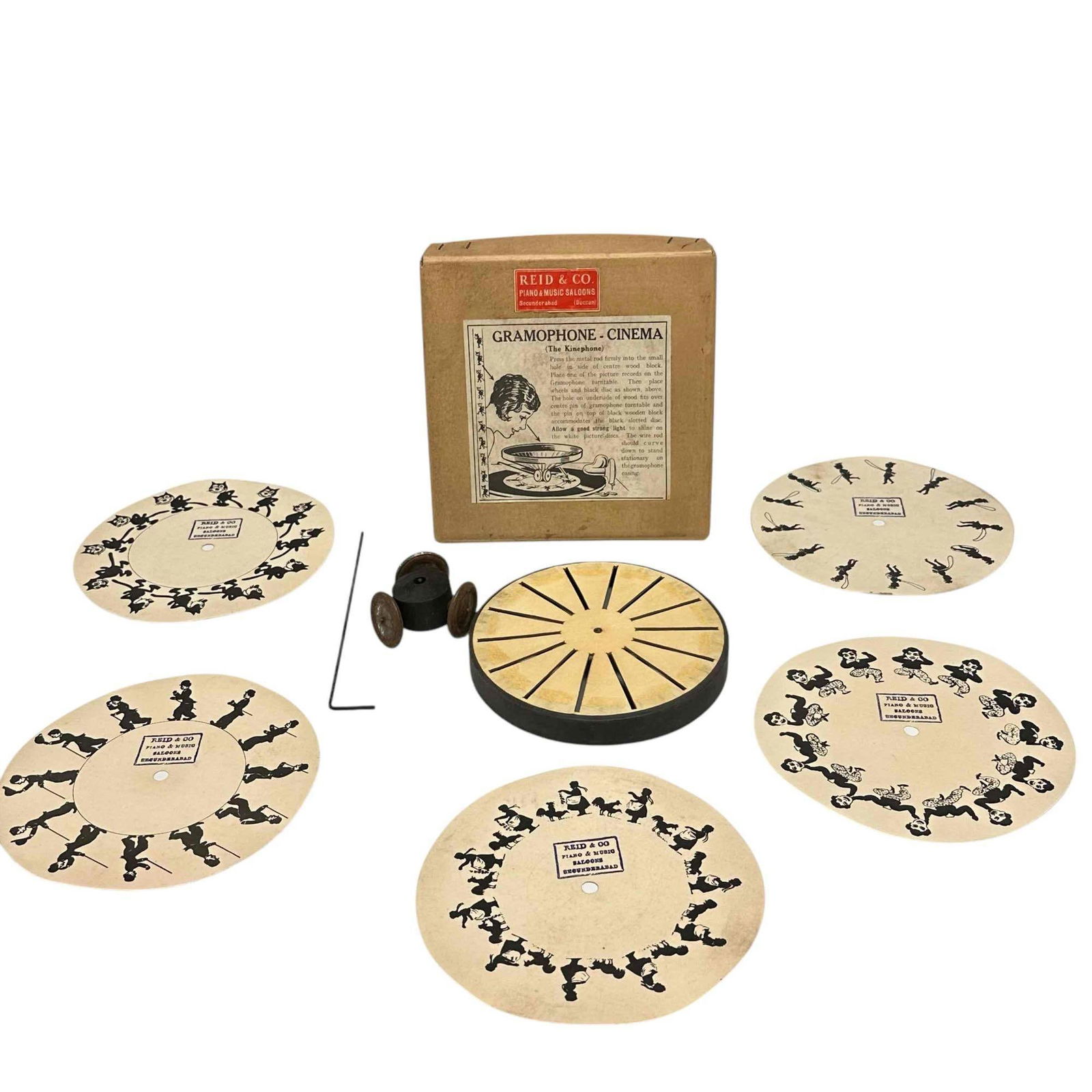 Reid & Co. Gramophone-Cinema (The Kinephone) w/Box (1 of 17)