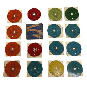 Eighteen (18) ZILOTONE Circus Musical Discs with One Box