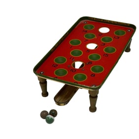 SNAP BALL Mfg co Marble Tin Litho Pool Game