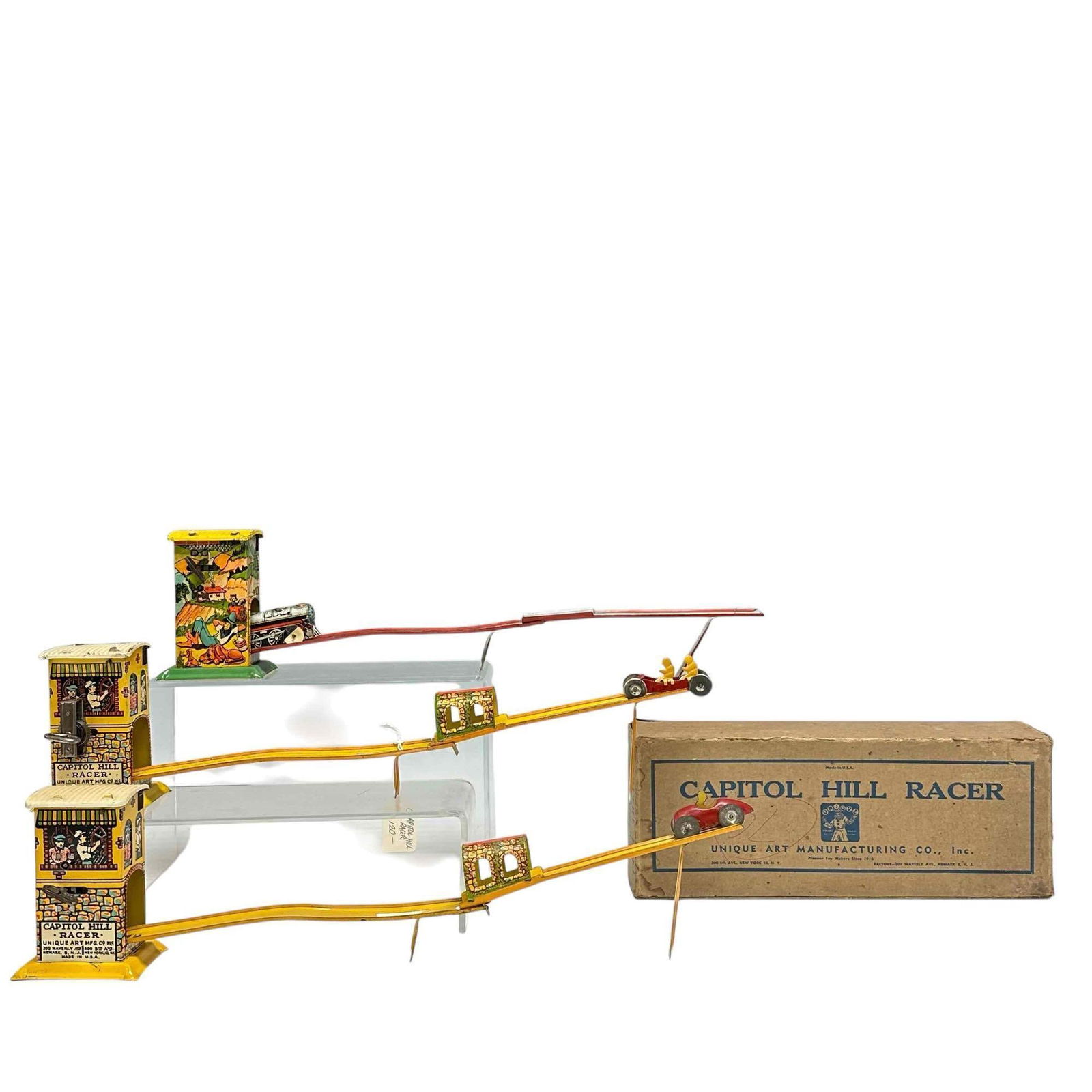 (3) UNIQUE ART Tin Windup Toys -CAPITOL HILL RACER (1 of 18)