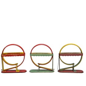Three (3) Wolverine Supply "Shoot-A-Loop" Tin Marble Game