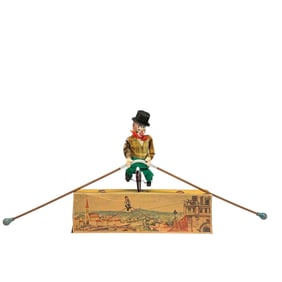 Tightrope Toy Clown, w/Original Box - FEWO