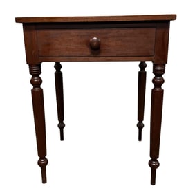 Sheraton Style Cherry One Drawer Stand / Work Table