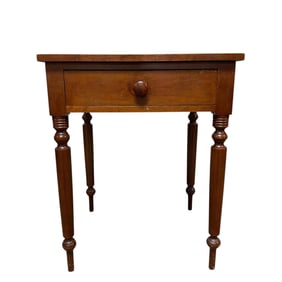 Sheraton Style Cherry One Drawer Stand / Work Table