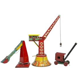 Wolverine Tin Litho Crane Loader and Two Other Mechanicals