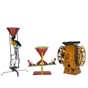 Group of Three (3) Tin Litho 1930s Toys