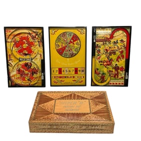 Lindstrom's Super 6 Chest of Games w/Three Game Boards