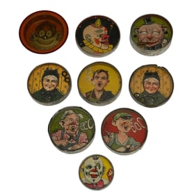 Nine (9) Circle Dexterity Games of Interesting Portraits