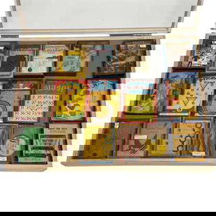 Sixteen (16) Dexterity Games w/Showcase: A variety of dexterity games that look to me mainly manufactured in England and the US by R. Journet, AC Gilbert Co and others. Includes Radio Tube Trick, Rabbits In Corn Puzzle, The Golden Rod Puzzle