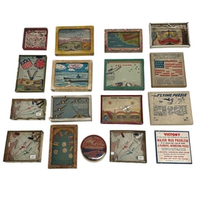Eighteen (18) Dexterity Games & Puzzles - WW1, WW2 & Air Themed