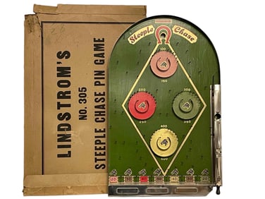 Lindstrom's Steeple Chase Bagatelle w/Box