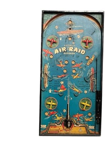 Gotham "Air-Raid Defense" Bagatelle Game w/Box