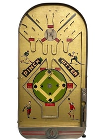 "Pinch Hitter" Early Bagatelle Game