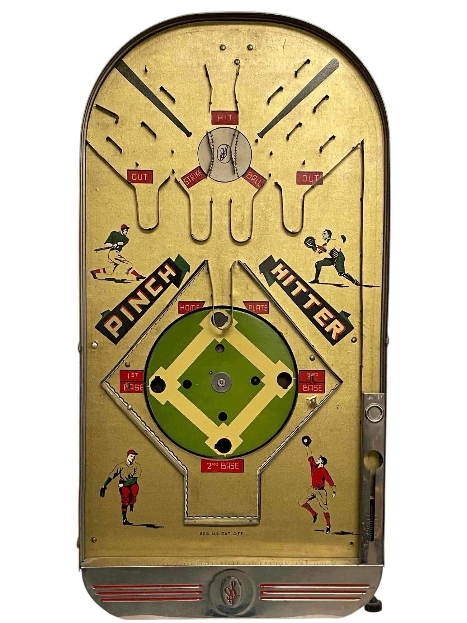 "Pinch Hitter" Early Bagatelle Game (1 of 15)