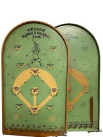 Two (2) Arcade Marble & Baseball Games