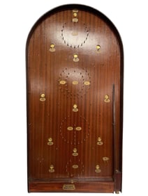 Wooden Bagatelle Board - Amersham "Scora" with opening scoreboard.