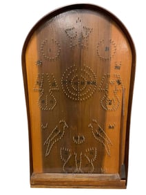 An Intricate Wooden Parlor Bagatelle Game