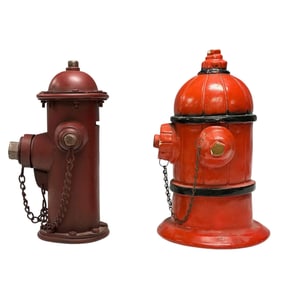 Two (2) Fire Hydrant Modeled Still Banks