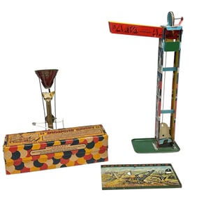 (3) Tin Litho Mechanical Toys - WOLVERINE - SPEEDY HOIST