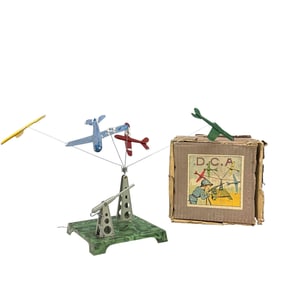 Early FRENCH Tin and Pressed Steel D.C.A Military Game