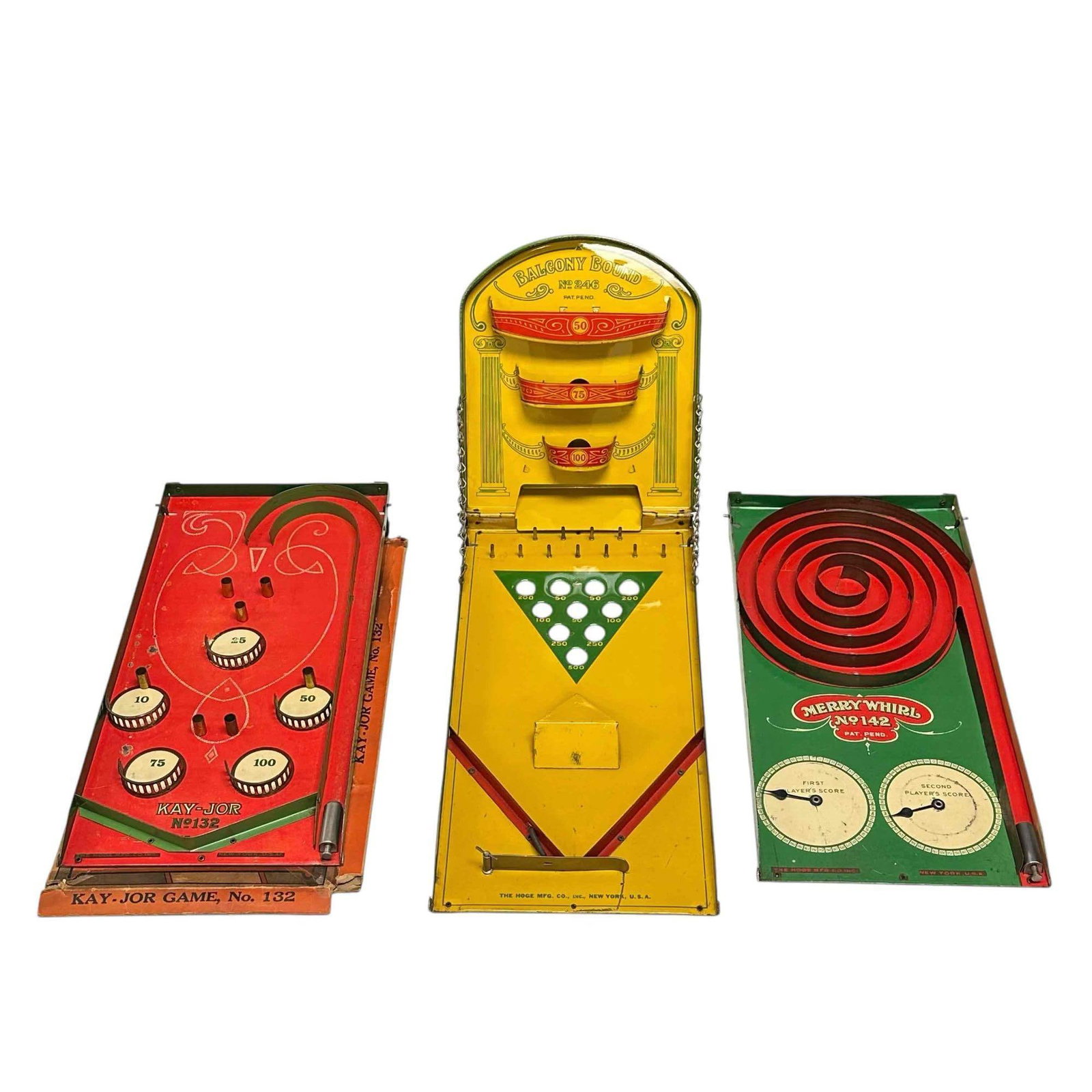 Group of Three (3) Pressed Steel  and Tin Litho Games (1 of 20)