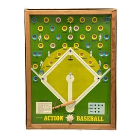 1960's PRESSMAN Tin Action Baseball Game