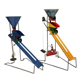 (2) Wolverine Tin Litho Sandy-Andy No. 76 Toy Loaders