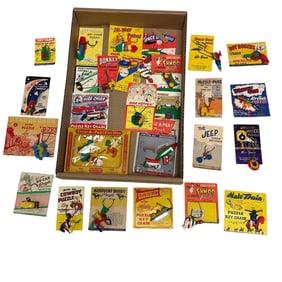 Vintage Key Chain Puzzle Collection in Original Packaging