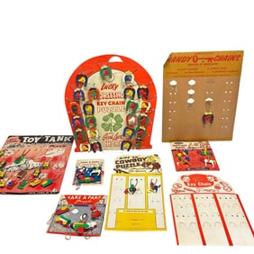 Vintage Take Apart Key Chain Puzzle Collection with Original Packaging - Lucky Horseshoe