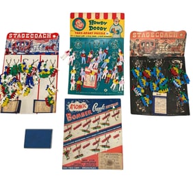 Vintage Take Apart Key Chain Puzzle Collection with Original Packaging