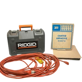 RIDGID Power Sander Abrasive Sheets and Cord