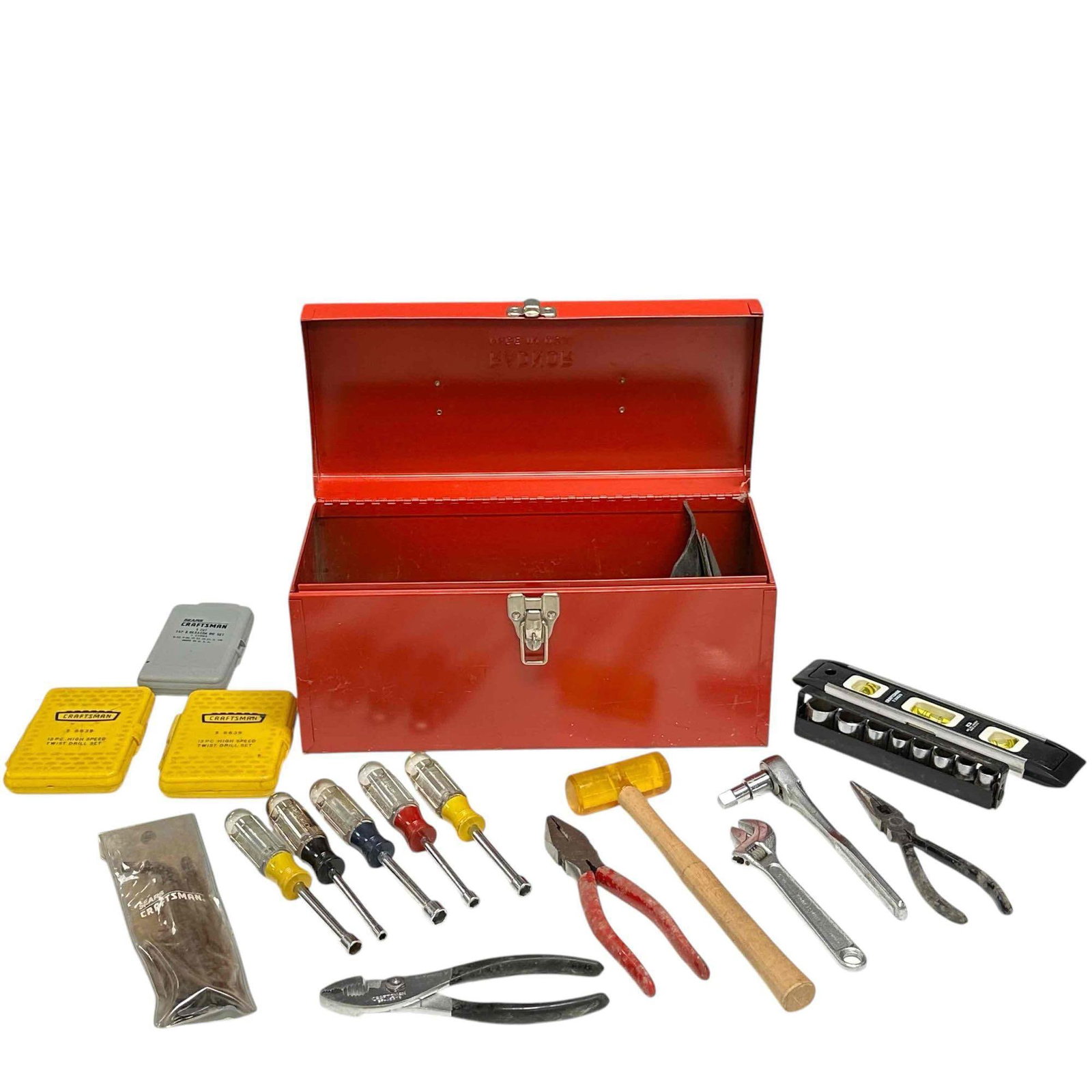 A RADNOR Red Metal Start up Tool Box - Craftsman Tools and More (1 of 15)