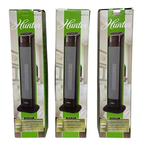 (3) NIB Digital 30" Ceramic Oscillating Tower Heater with Remote