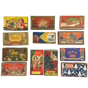 Vintage Christmas Light Collection and Boxes (12)