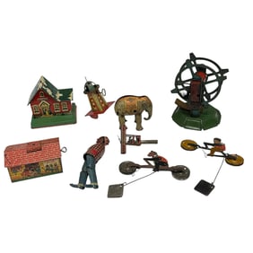Tin Lithograph Wind Up Job Lot or Uncomplete (8)