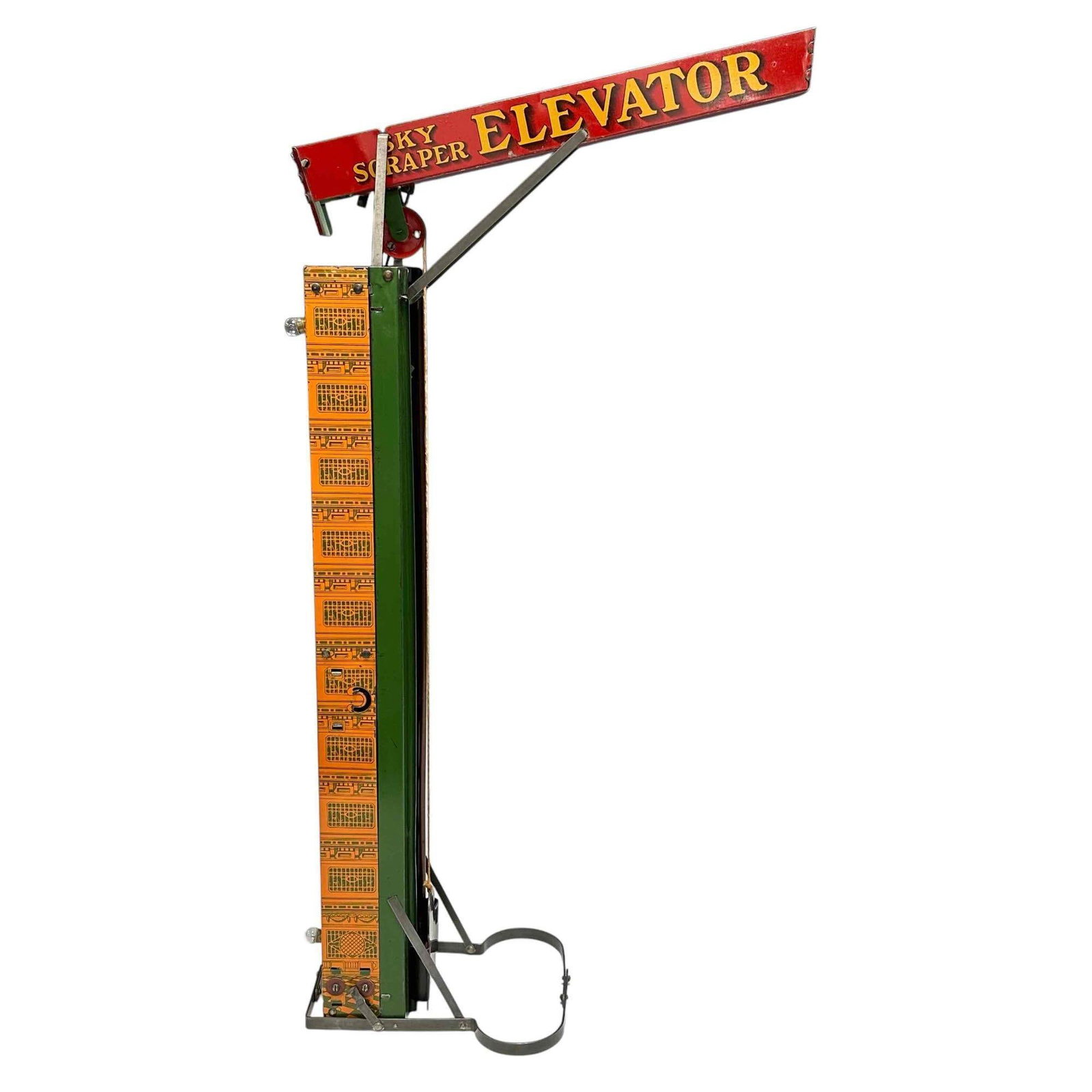Wolverine Tin Litho SKY SCRAPER ELEVATOR Marble Lift (1 of 16)