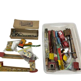 Tin Litho Toy Miscellaneous Toy Parts and Accessories Lot - AS-IS